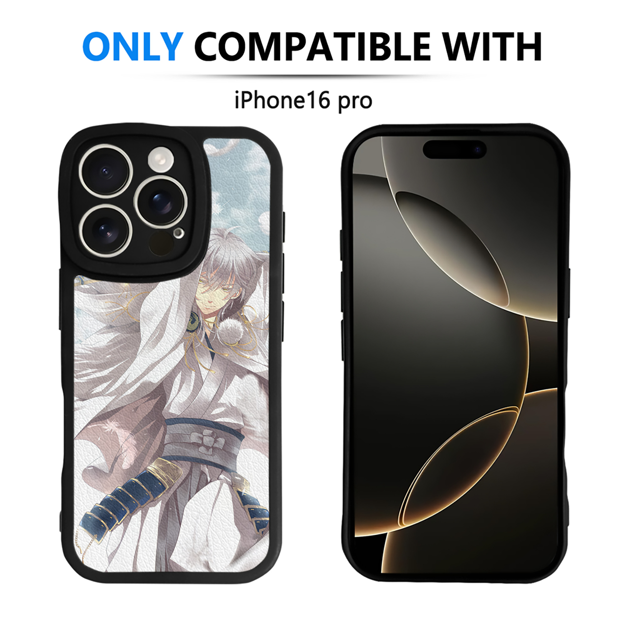 （画像用） 刀剣乱舞 Touken Ranbu 【iPhone 16シリーズ対応】シリコンスマホケース（レザー調） 材質：シリコン